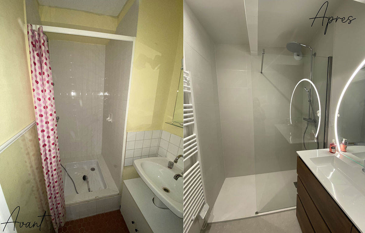 Rénovation d'une salle de bain - Meyzieu